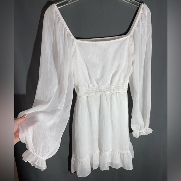 altar’d state long sleeve white dress ☁️ - Picture 4 of 7